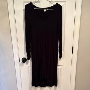 GAP Classic Black Long Sleeve Dress